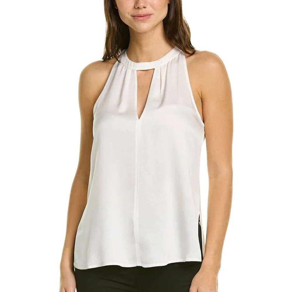 ALC Moran Silk Top in White Sz: 6